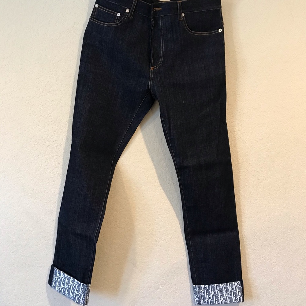 Dior jacquard print jeans